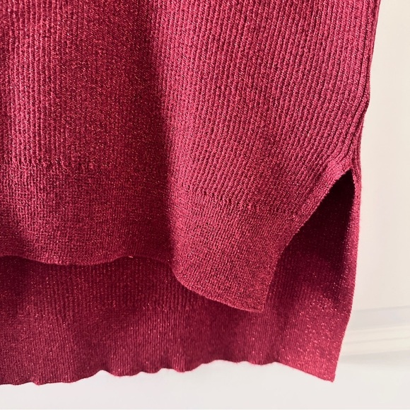 MICHAEL Michael Kors Red Metallic Knit Sleeveless Sweater Womens Size Medium NWT - Picture 11 of 17